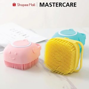 Bàn chải tắm thú cưng bằng silicon cao cấp mềm mại massage tạo bọt cho chó mèo chính hãng