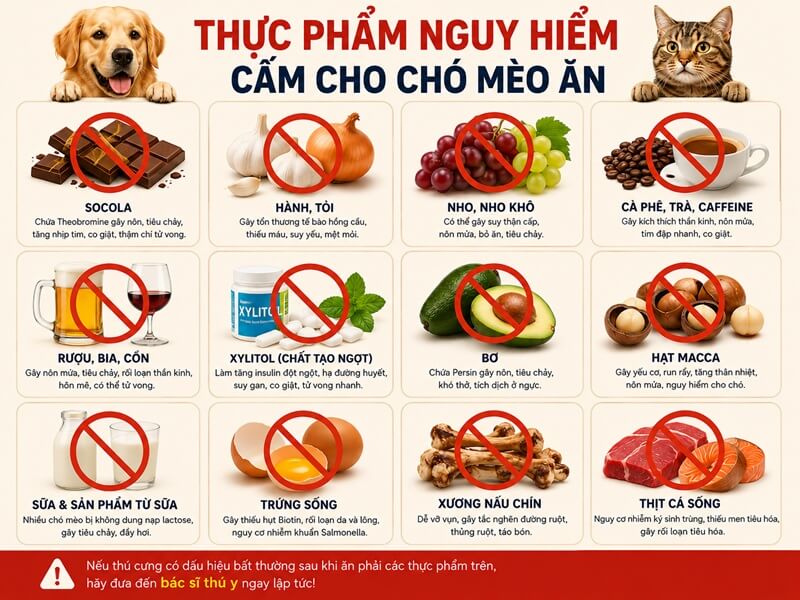 Danh sach cac loai trai cay va gia vi cam ky khong cho cho meo an