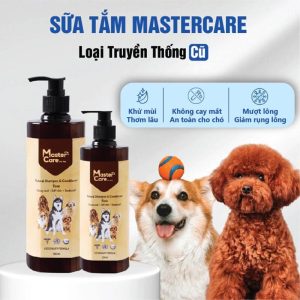 Chai sữa tắm cho chó ngăn ngừa ve rận điều trị ghẻ nấm da và khử mùi hôi lông MasterCare chính hãng