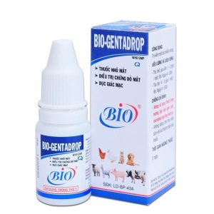 Thuốc nhỏ mắt cho chó mèo Bio Gentadrop chai 10ml đặc trị viêm mắt đổ ghèn mủ chính hãng