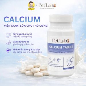 Viên canxi sữa Calcium Tablet cho chó mèo bổ sung vitamin hỗ trợ xương răng chắc khỏe chính hãng